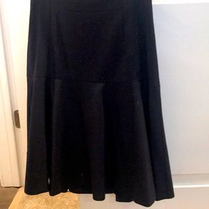J crew navy suit skirt with a flare
